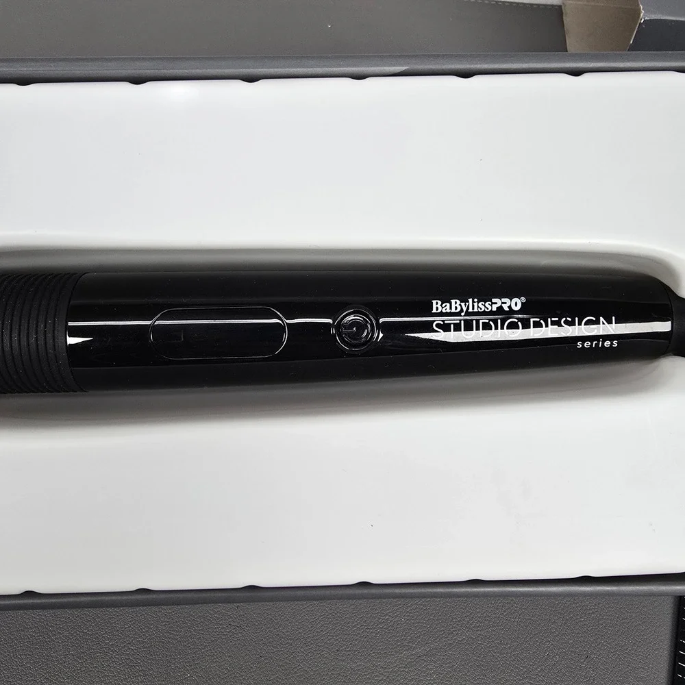 BaBylissPRO Studio Design Crimpcurl 1.25 Inch Pentagon Barrel Curling Iron Black